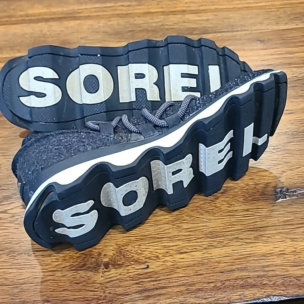 Sorel Gray Kinetic Knit Low Lace Up Women’s Running Shoes Size 9.5 - Picture 5 of 6